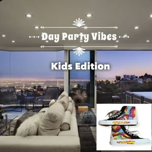 Day Party Vibes: Kids Edition: Vans Customs Sneakers | Size 5.5